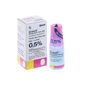 Dung dịch nhỏ mắt Cravit 0.5% trị nhiễm khuẩn mắt (lốc 10 lọ x 5ml)