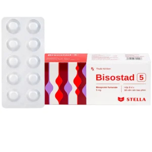 Thuốc Bisostad 5mg (Bisoprolol) Stella hỗ trợ điều trị suy tim mạn tính (Hộp 3 vỉ x 10 viên)
