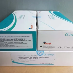 Fastep-Que thử xét nghiệm định tính kháng thể IgM kháng HEV – HEV-P23 | Chẩn đoán nhanh viêm gan E (Hộp 40 test)