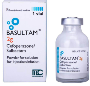 Basultam 2g (Cefoperazon và Sulbactam) - Điều trị nhiễm khuẩn huyết, viêm màng não, nhiễm khuẩn da