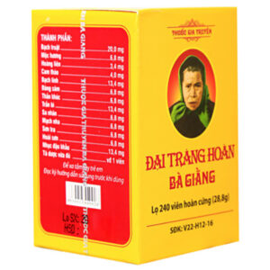 Đại Tràng Hoàn Bà Giằng 240 viên – thuốc cổ truyền hỗ trợ điều trị viêm đại tràng, giảm đau bụng, đầy hơi và rối loạn tiêu hóa – Baobaopharma