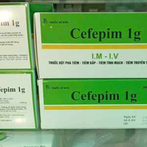 Cefepim 1g (Cefepime và L-Arginin) - Thuốc điều trị nhiễm khuẩn (Hộp 10 lọ)