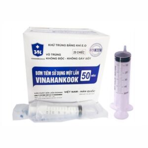 Bơm kim tiêm Vinahankook (50ml/cc) hộp 25 cái
