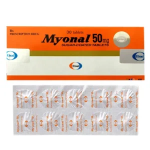 Thuốc Myonal 50mg (Eperison hydroclorid) - Chỉ định dùng cho bệnh liệt cứng do mạch máu, thoái hoá, chấn thương (hộp 30 viên)