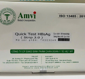 Test thử nhanh HBsAg strip 3.0 – Hãng Amvi (hộp 50 test)