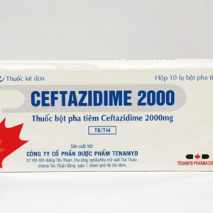 Tenamyd-ceftazidime 2000 (Ceftazidime Natri) - Thuốc điều trị nhiễm khuẩn (hộp 10 lọ)