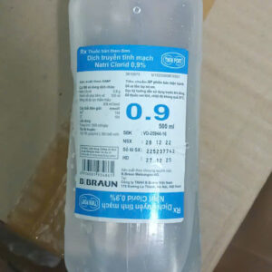 Dịch truyền Natri Clorid 0.9% Braun bổ sung natri clorid và nước (500ml)