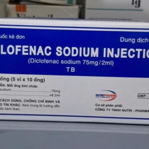 Diclofenac Sodium Injection 75mg/2ml – thuốc tiêm giảm đau, kháng viêm do NutriPharma phân phối