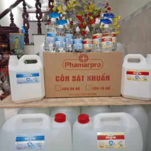 Cồn Sát Khuẩn PharmaPro 70 Độ & 90 Độ 500ml -30 lít
