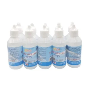 Nước oxy già VP 3% Vĩnh Phúc hỗ trợ làm sạch vết thương (1 lốc 10 lọ)