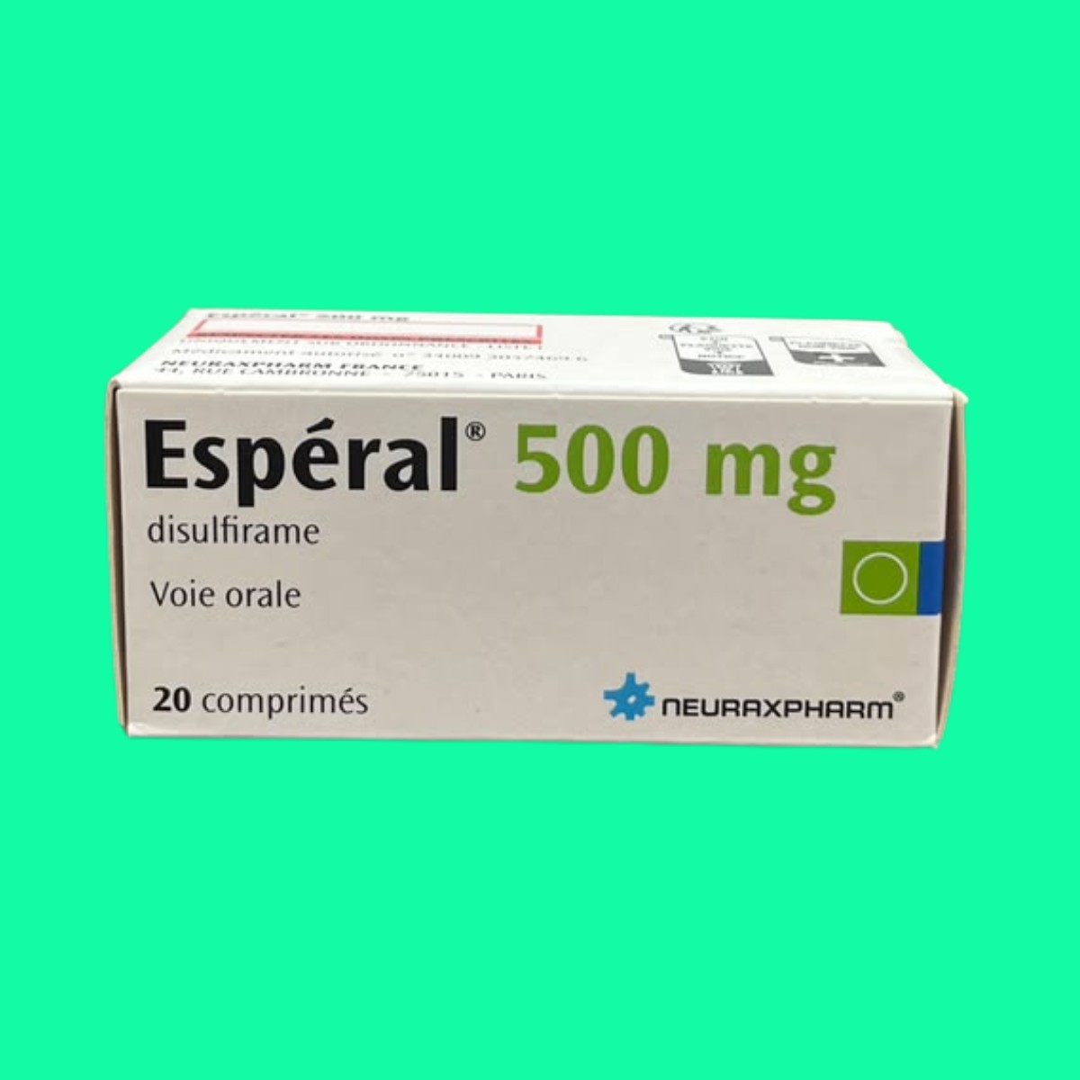 Esperal 500mg (Disulfiram) - Thuốc Cai Rượu (lọ 20 Viên) - Baobaopharma