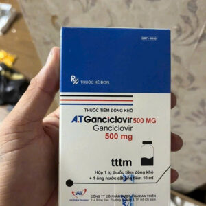 AtiGanci 500mg (Ganciclovir) – Điều trị nhiễm Cytomegalovirus (CMV) ở bệnh nhân suy giảm miễn dịch (Hộp 1 thuốc + 1 ông dung môi )