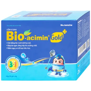 Cốm vi sinh Bioacimin Gold - Bổ sung lợi khuẩn, cân bằng hệ vi sinh đường ruột QD-Meliphar (Hộp 30 gói x 4g)