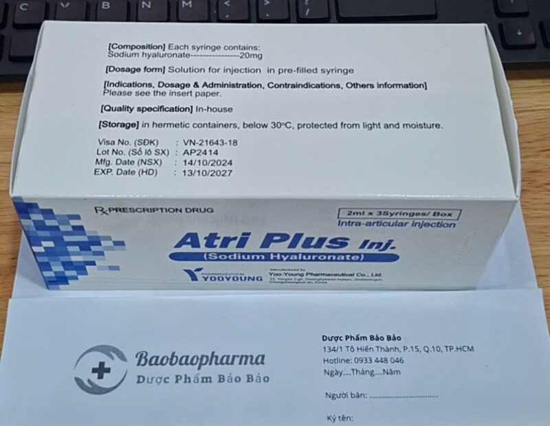 Thuốc Atri Plus Inj/Yutri Inj (Sodium Hyaluronate - Hyalgan) - Thuốc ...