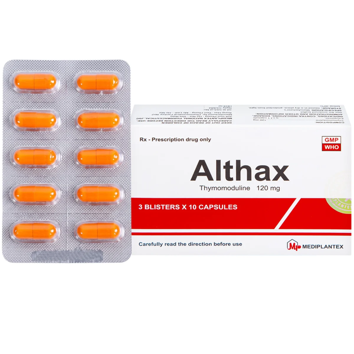 Thuốc Althax 120mg Mediplantex (Thymomodulin) - Thuốc Tác Dụng điều Hòa ...