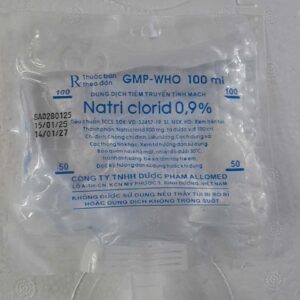 NACL 0.9% NATRI CLORIDE 0,9% ALLOMED TÚI 100ML
