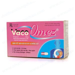 Vaco Omez 20mg Vacopharm (Omeprazol) Chống loét dạ dày, tá tràng /16 (Hộp 100 viên)