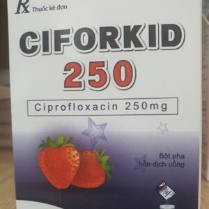 CIFORKID_Ciprofloxacin 250mg_Hộp 10 gói _USP_Thuốc Ciforkid thuộc nhóm trị ký sinh trùng, chống nhiễm khuẩn, kháng nấm và kháng virus.
