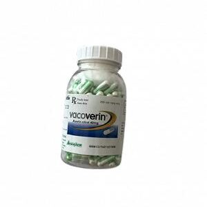 Vacoverin Vacopharm (Alverin citrat) Điều trị các triệu chứng đau do rối loạn chức năng đường tiêu hóa và đường mật, đau do co thắt vùng tiết niệu và sinh dục /16 (Lọ 200 viên)