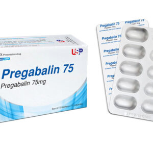 Pregabalin 75mg USP Hộp/100V/16 trị động kinh, đau dây thần kinh