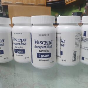 Vascepa 1g Icosapent Ethyl – Hộp 120 viên – Giảm triglycerid máu, hỗ trợ tim mạch