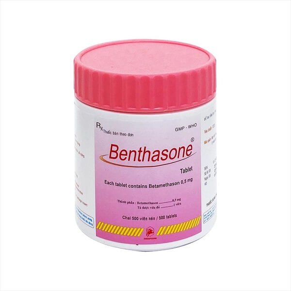 BENTHASONE (BETHAMETHASON 0.5mg)_DONAIPHARM_Benthasone 0.5mg_Lọ/500V/16_Điều trị các bệnh lý về xương khớp 1 BENTHASONE