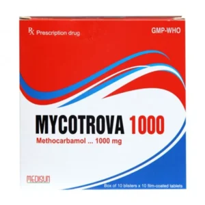 Mycotrova 1000mg – Thuốc giãn cơ Methocarbamol hỗ trợ giảm co cứng cơ, đau nhức cơ xương khớp