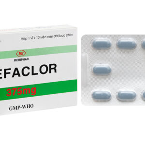 CEFACLOR 375mg (Cefaclor) MEBIPHAR - Điều trị nhiễm khuẩn đường hô hấp (hộp 100 viên)