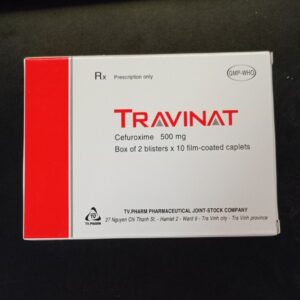Viên nén bao phim Travinat 500mg điều trị nhiễm khuẩn