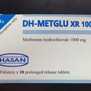 Thuốc DH-Metglu XR Metformin 1000 Hasan điều trị tiểu đường tuýp 2 (10 vỉ x 10 viên)