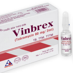 VINBREX Tobramycin 80MG/2ML Thuốc trị ký sinh trùng, chống nhiễm khuẩn, kháng virus,kháng nấm
