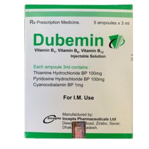 Thuốc Dubemin injection điều trị bệnh lý như mệt mỏi, thiếu máu, giảm thị lực, suy giảm hệ miễn dịch, hệ tiêu hoá và sa sút trí tuệ, tổn thương thần kinh