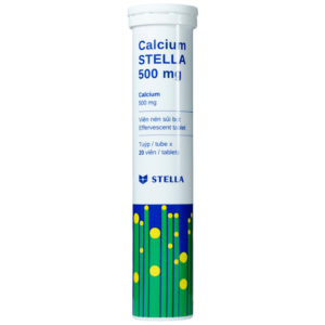 Calcium Stella 500mg là sản phẩm của Stella Pharm, thành phần chính chứa calci (dưới dạng calci lactat gluconate và calci carbonat, là thuốc dùng để bổ sung calci.