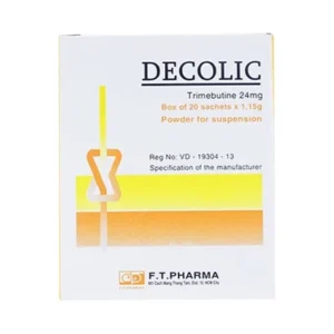 Bột Decolic điều trị đau do rối loạn chức năng đường tiêu hóa và ống mật (20 gói x 1.15g)
