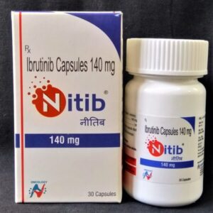 Nitib Ibrutinib 140mg Oncology điều trị bệnh bạch cầu mạn tính (Hộp 30 viên)