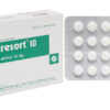 Thuốc Biresort 10mg/31 (Isosorbid dinitrat) Bidiphar  - Điều trị đau thắt ngực, suy tim (hộp 3 vỉ x 20 viên)
