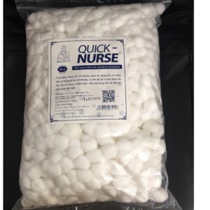 Bông y tế Quick Nurse (500g) dùng cho vết thương ngoài da, sát trùng, vệ sinh cho bé