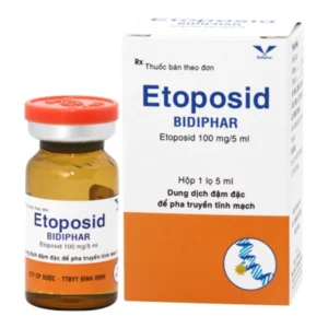 Thuốc Etoposid 100mg Bidiphar - Điều trị ung thư tinh hoàn kháng trị, u buồng trứng, u lympho (5ml)