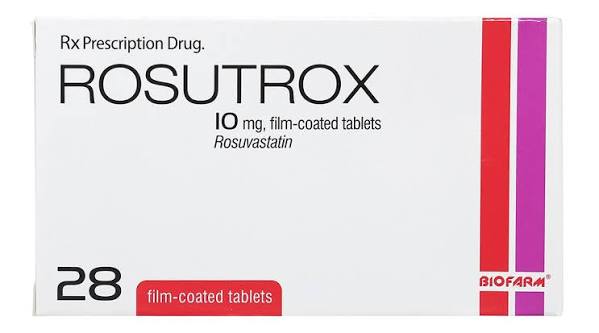 Thuốc Rosutrox 10mg (Rosuvastatin) Biofarm - Điều trị tăng cholesterol máu (hộp 4 vỉ x 7 viên) 1 Thuốc Rosutrox 10mg