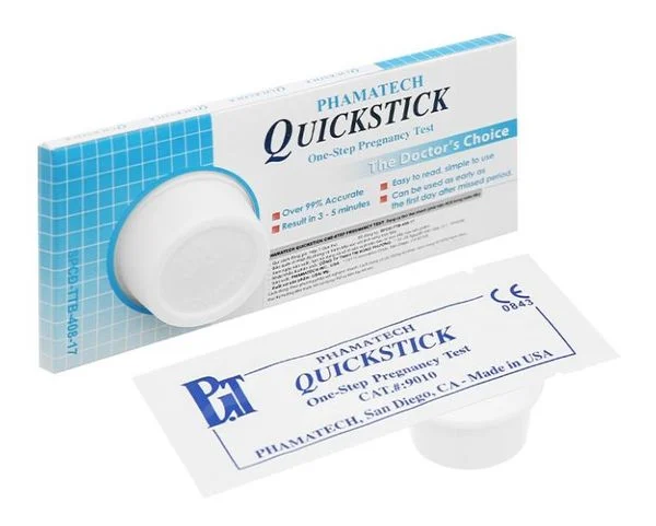 Que thử thai Quickstick One - Step Prehnancy Test Phamatech cho kết quả lên đến 99% (hộp 1 que) 1 que thu thai quickstick one step pregnancy test 8237fde5c9054980a2ba204416feb869 grande