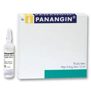 Thuốc tiêm Panangin Gedeon (Magnesium aspartate) điều trị suy tim, nhồi máu cơ tim, loạn nhịp tim (5 ống x 10ml)