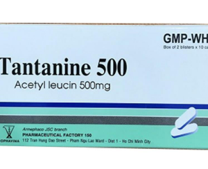 Tantanine 500 (Acetyl-DL-Leucine (Acetylleucine)) Armepharco - Điều trị đau đầu, chóng mặt (Lốc 10 hộp, hộp 2 vỉ x 10 viên)
