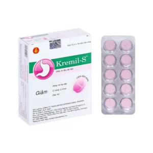 Viên nhai Kremil-S làm dịu các triệu chứng đầy hơi, đau dạ dày (10 vỉ x 10 viên)