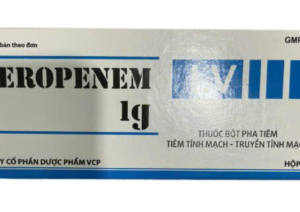 Meropenem 1g dược phẩm VCP - Điều trị nhiễm khuẩn (Lẻ 1 lọ)