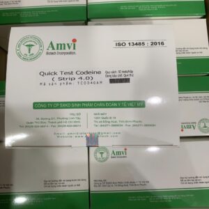Test thử nhanh Quick Test Codeine (strip 4.0) hãng Amvi (Hộp 50 test)