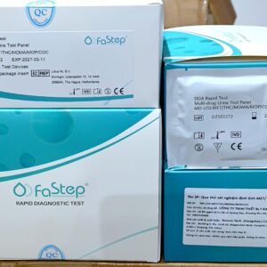 Bộ xét nghiệm ma túy trong nước tiểu tổng hợp MD-U55 MOP-COD-HER-THC-AMP Hãng Fastep (Hộp 25 test)