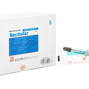 Dung dịch bơm trực tràng Rectiofar điều trị táo bón (Hộp 40 ống x 5ml)