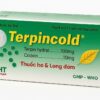 Hộp thuốc Terpincold trị ho và long đờm – Terpin hydrat 100mg, Codein 10mg – Hộp 6 vỉ x 15 viên – Dược Hà Tĩnh