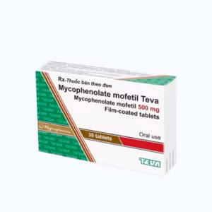 Mycophenolate mofetil Teva 500mg - Dự phòng thải ghép cấp tính (3 vỉ x 10 viên) (date 2027)