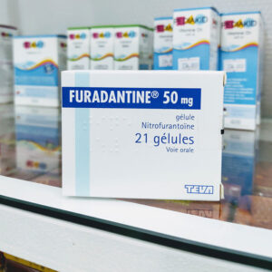 Thuốc Furadantine 50mg Nitrofurantoine điều trị nhiễm khuẩn tiết niệu hộp 21 viên chính hãng Teva